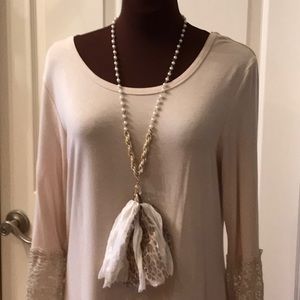 Pearl tassel necklace